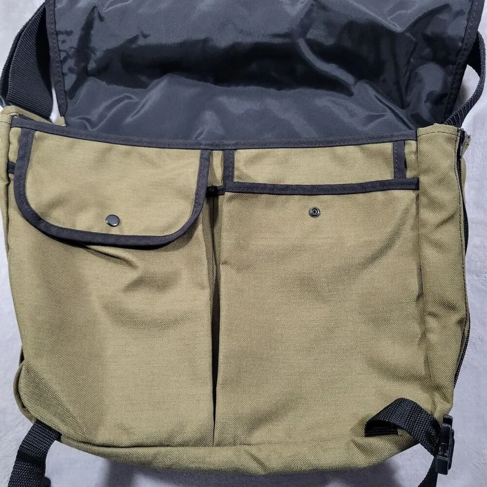 Manhattan Portage NY Messenger Bag Olive Green Cordura Shoulder Crossbody